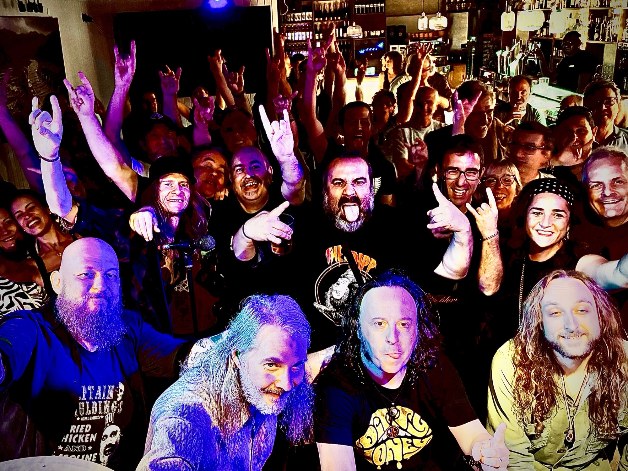 The Midnight Calls with the crowd after a show